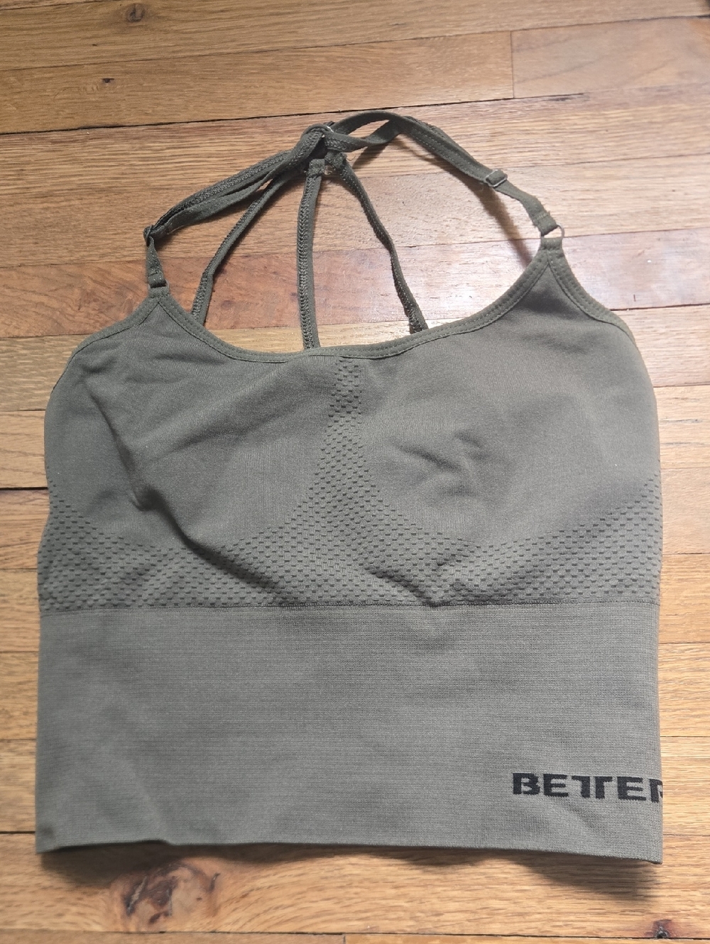 Better Bodies Astoria seamless bra Washed Green Sz S